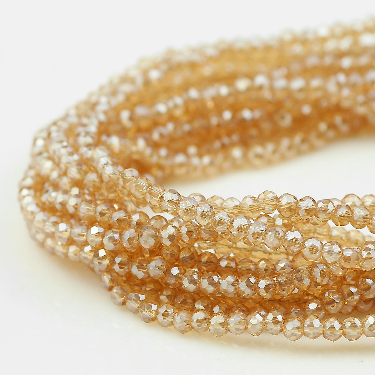 Glass Seed Beads 2Mm Jewelry Making - Koraliki WLYeeS płaskie, okrągłe, złote, kolor