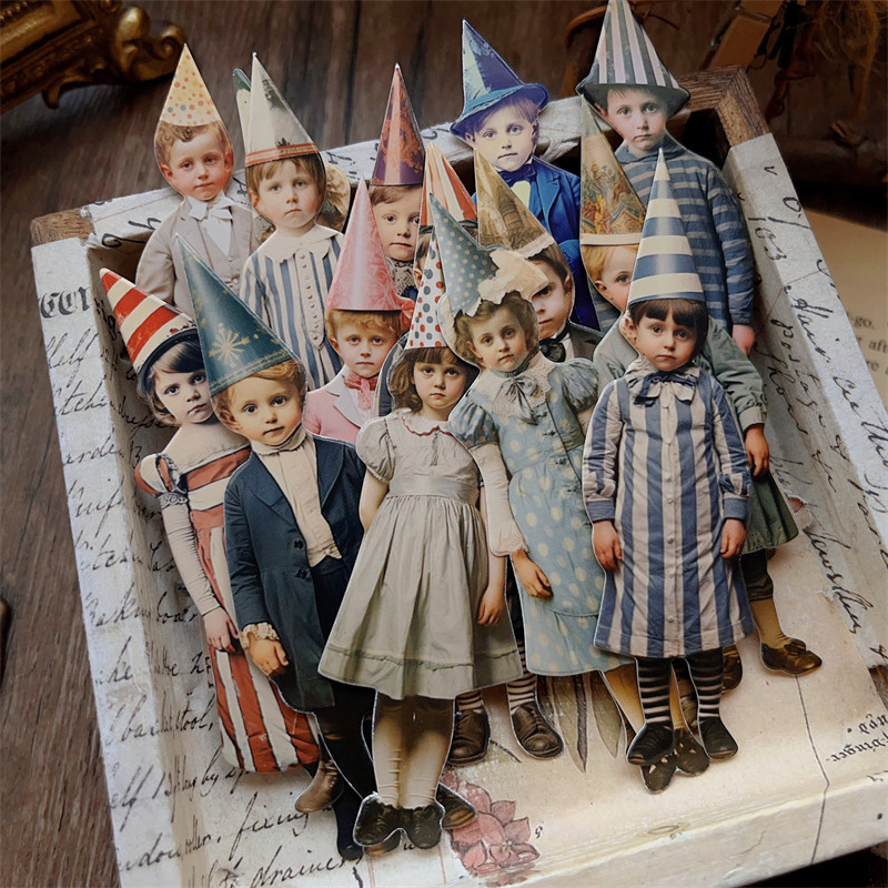 15 szt. Vintage Klaun Party Dz – Vintage Junk Journal Scrapbooking Paper recenzja i cena