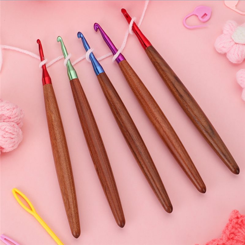 A59Z - Ergonomiczne drewniane  – Wooden Crochet Hooks Ergonomic Handle recenzja i cena