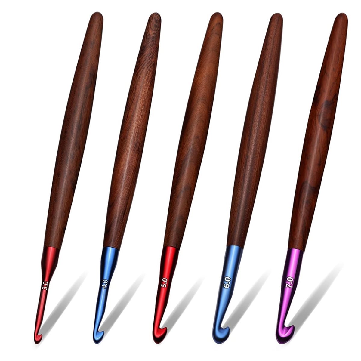 Zestaw nowych szydełek do szyd – Wooden Crochet Hooks Ergonomic Handle recenzja i cena