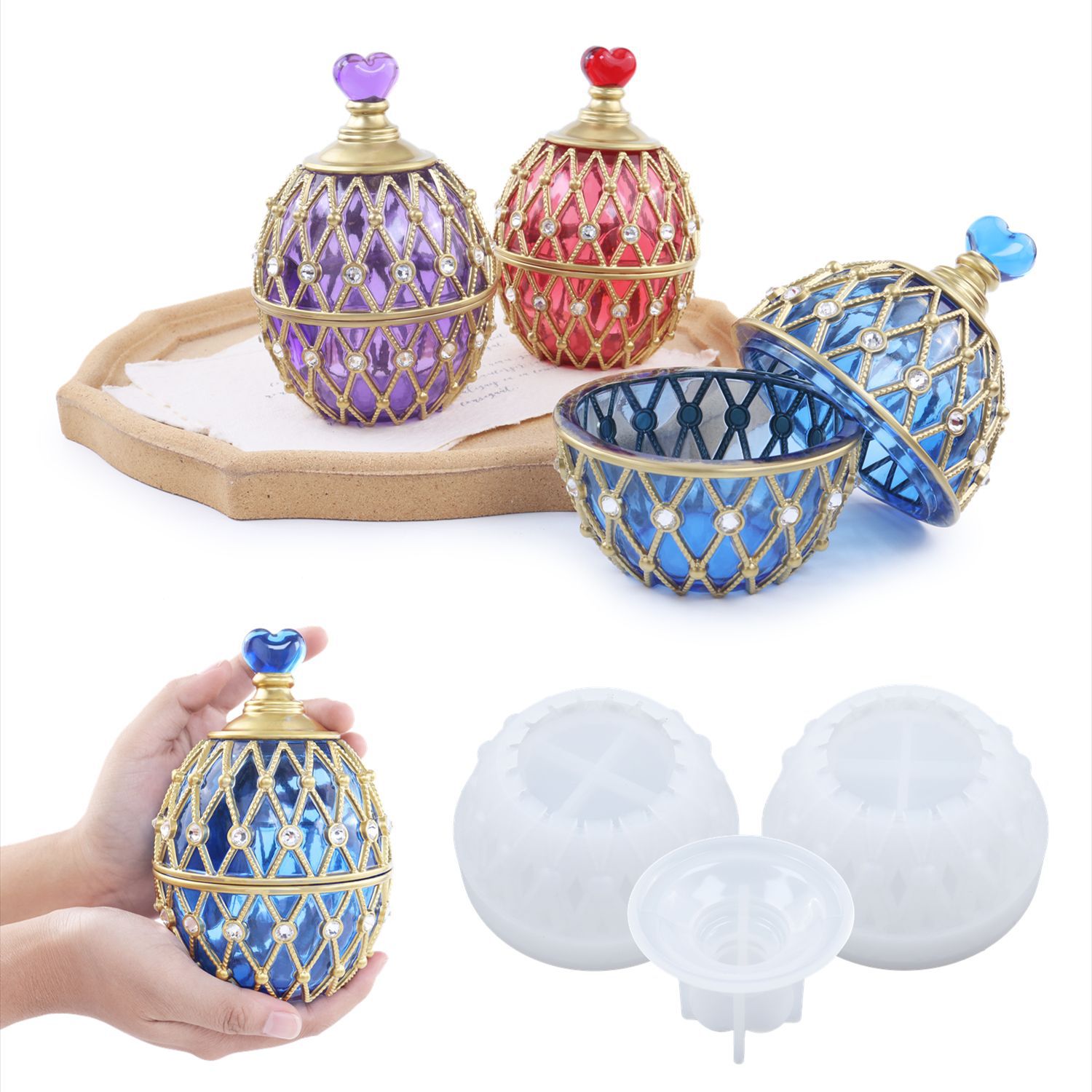 Dwa style Set DIY przezroczyst – Silicone Epoxy Resin Molds Set recenzja i cena