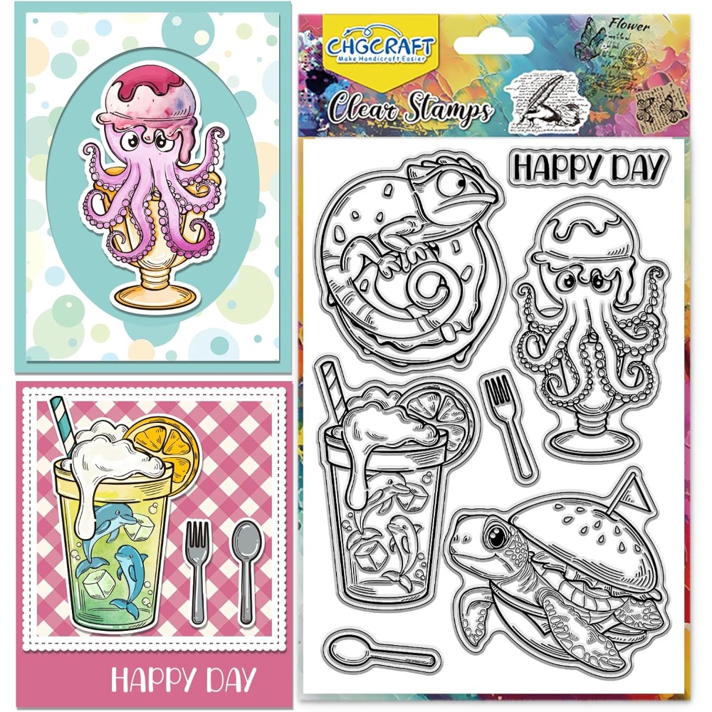 Przezroczyste stempelki z moty – Clear Silicone Stamps For Card Making recenzja i cena