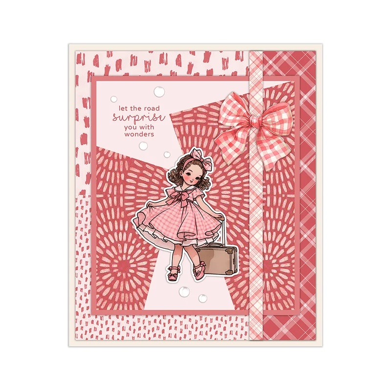 Suncraft Urocza Dziewczynka Po – Clear Silicone Stamps For Card Making recenzja i cena
