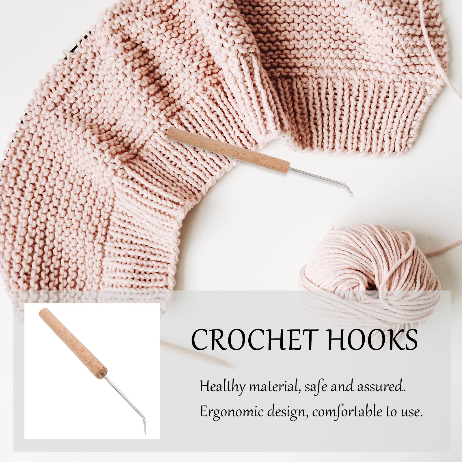 1 szt. Zestaw wysokiej jakości – Wooden Crochet Hooks Ergonomic Handle recenzja i cena